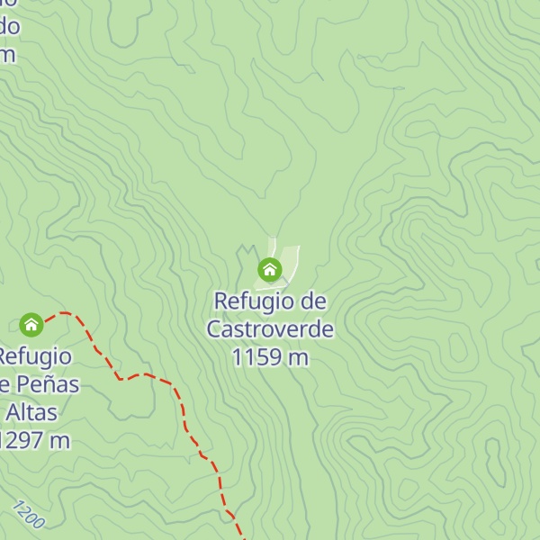 Map of Refugio de Castroverde