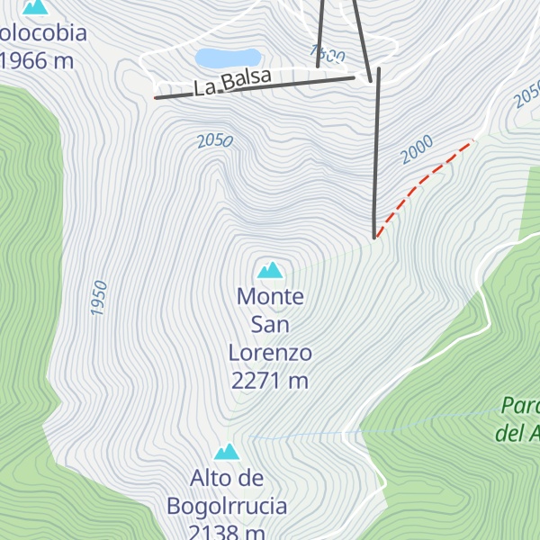 Map of Monte San Lorenzo
