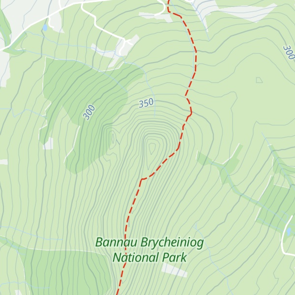 Map of Skirrid Fawr