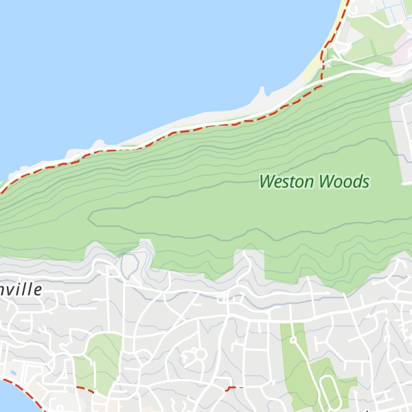 Map of Worlebury Hill