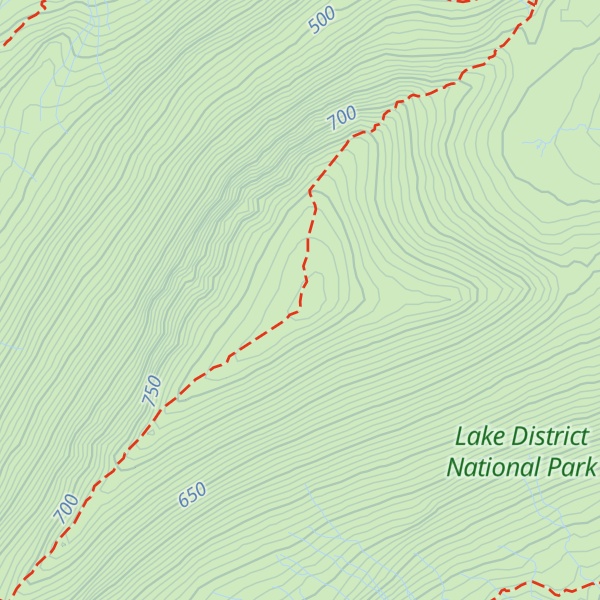 Map of St Sunday Crag