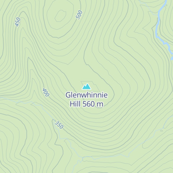 Map of Glenwhinnie Hill