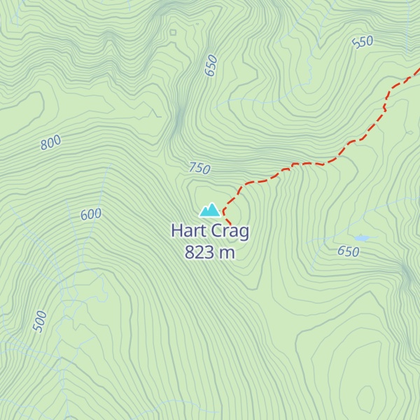 Map of Hart Crag