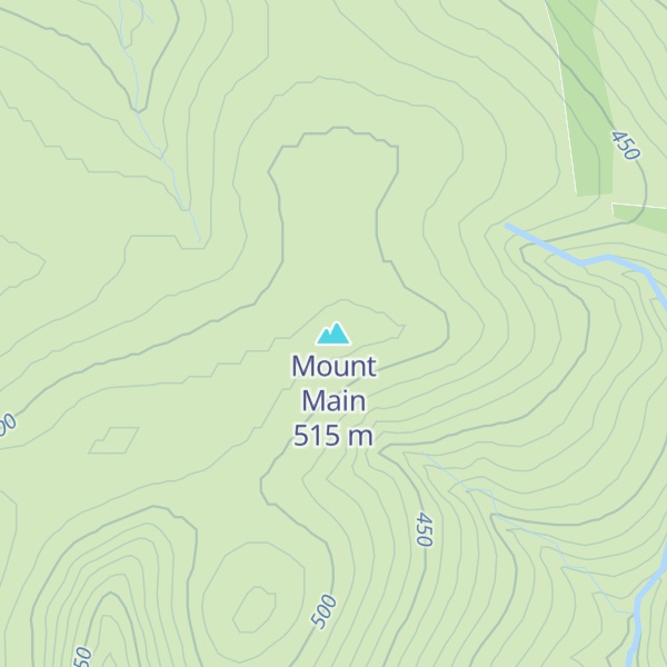Map of Mount Main