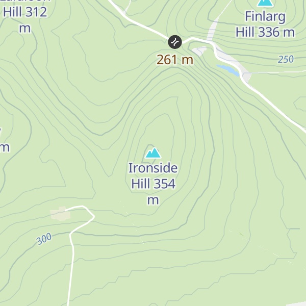Map of Ironside Hill