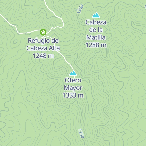Map of Otero Mayor