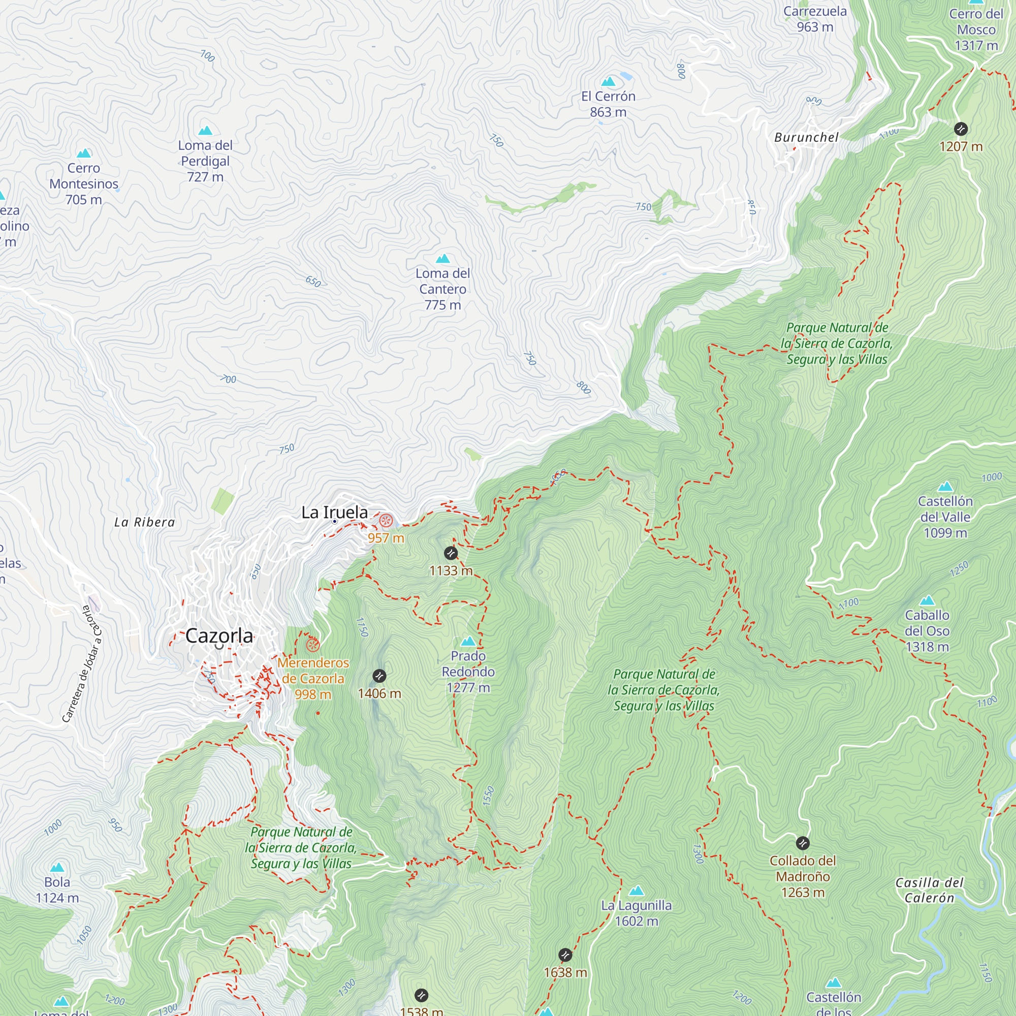 Refugio de la Bruja o de la Magdalena map