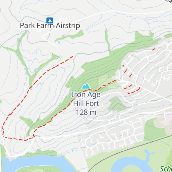 Map of Iron Age Hill Fort