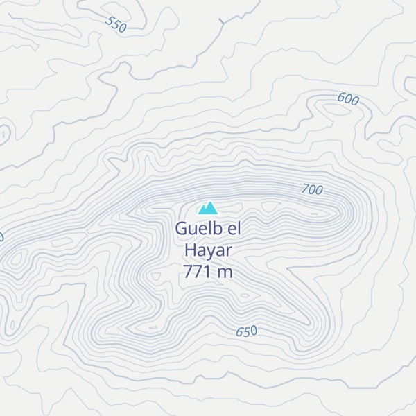Map of Guelb el Hayar