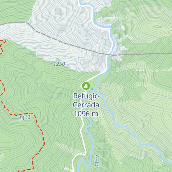 Map of Refugio Cerrada