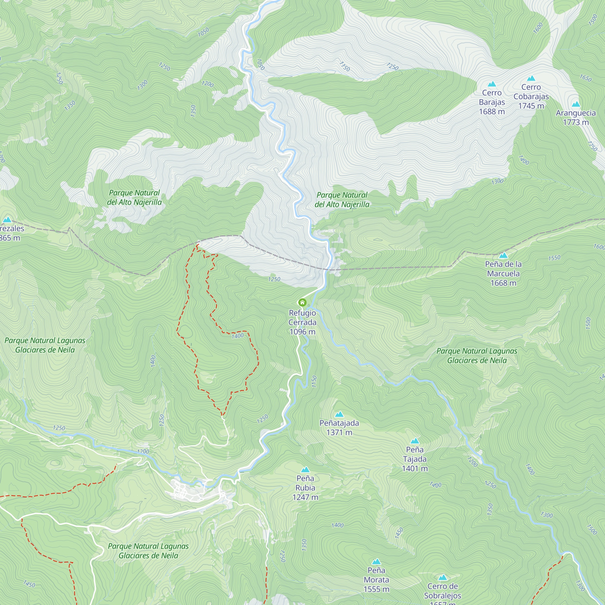 Refugio Cerrada map