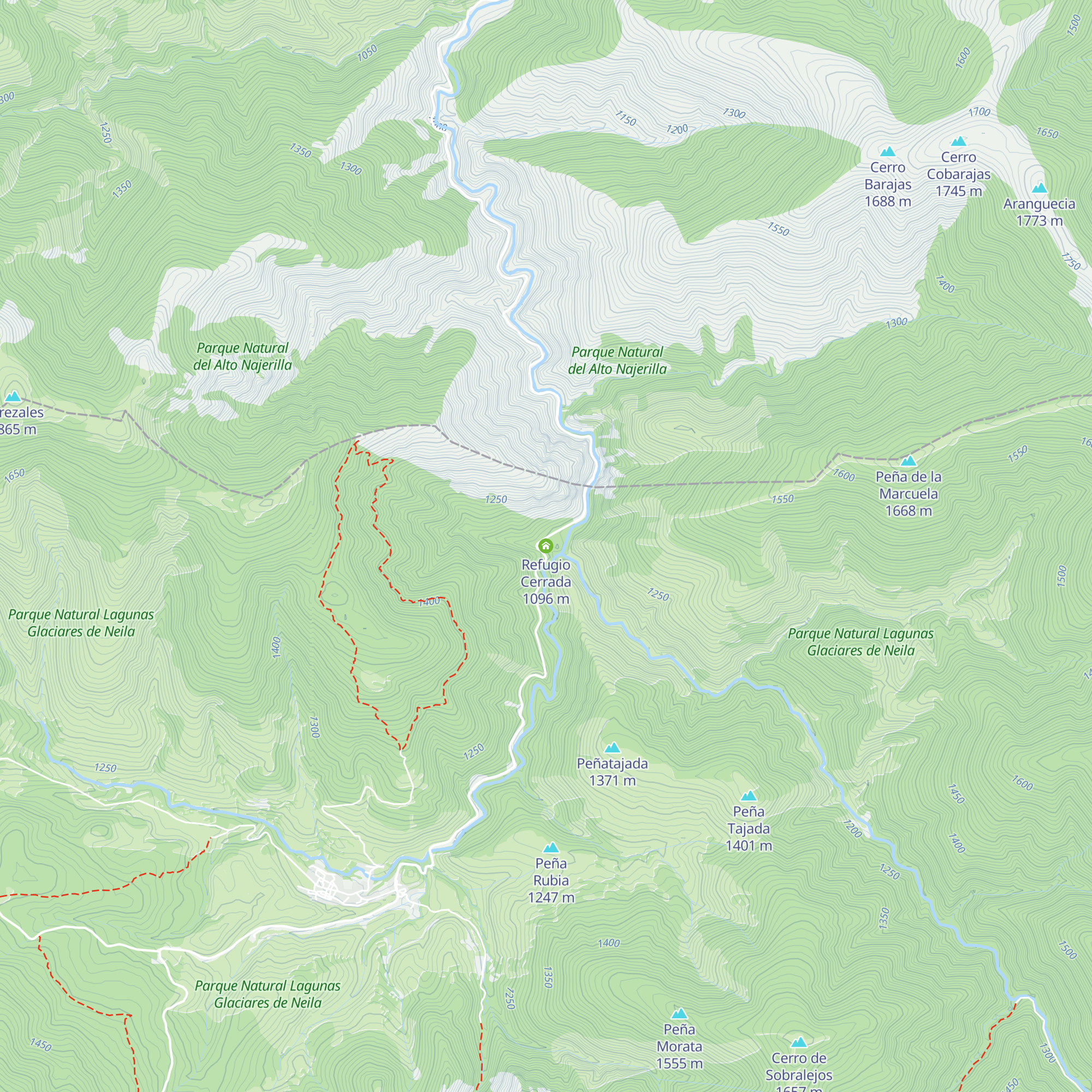 Refugio Cerrada map