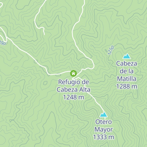 Map of Refugio de Cabeza Alta