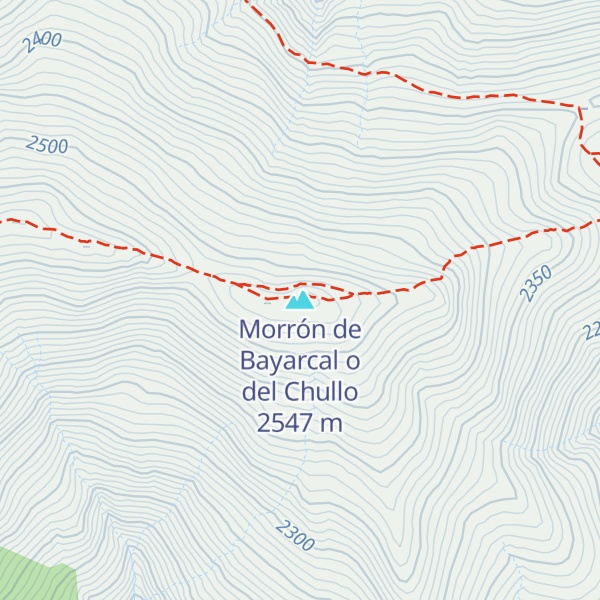 Map of Morrón de Bayarcal o del Chullo