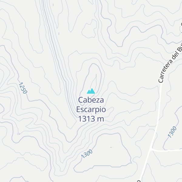 Map of Cabeza Escarpio