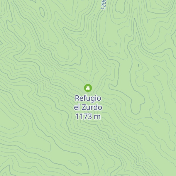 Map of Refugio el Zurdo