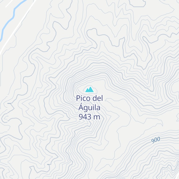 Map of Pico del Águila