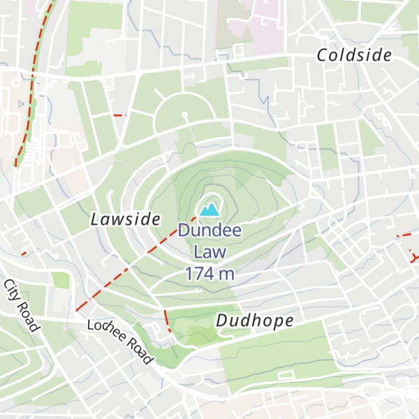 Map of Dundee Law