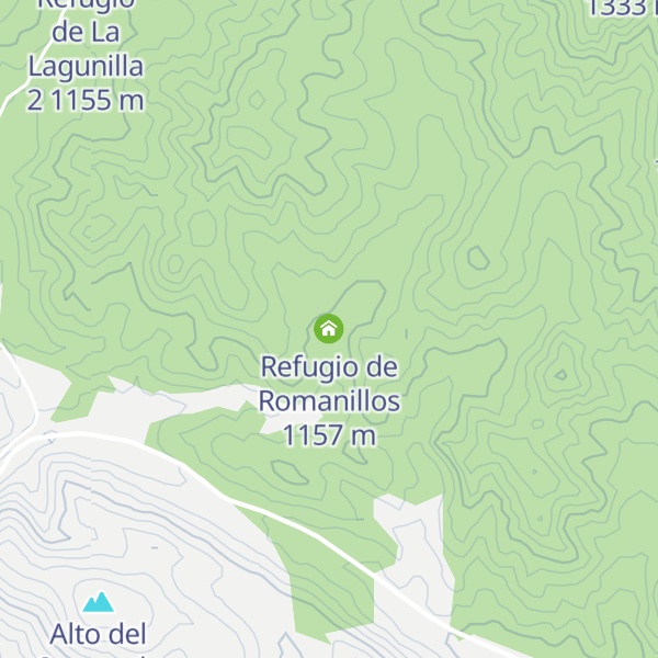 Map of Refugio de Romanillos