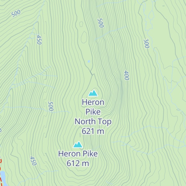 Map of Heron Pike North Top