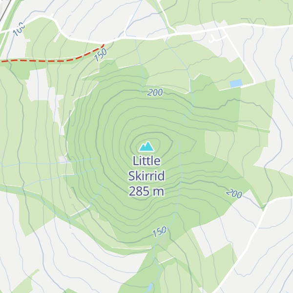 Map of Little Skirrid