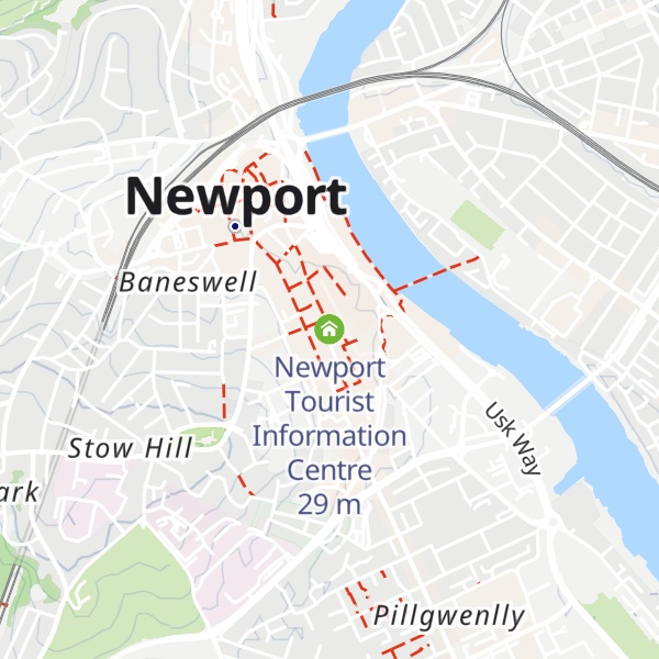Map of Newport Tourist Information Centre