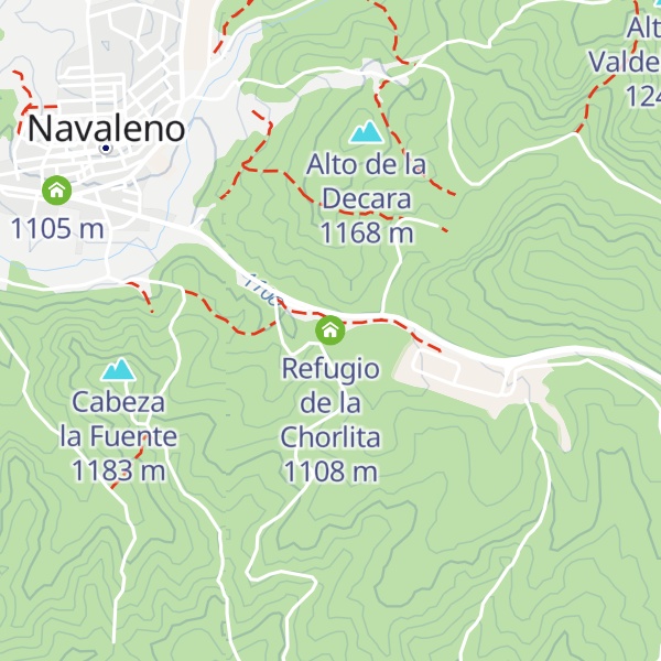 Map of Refugio de la Chorlita