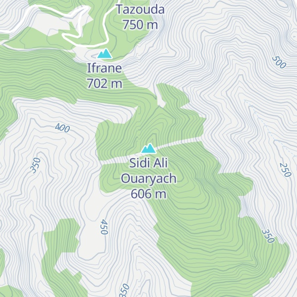 Map of Sidi Ali Ouaryach