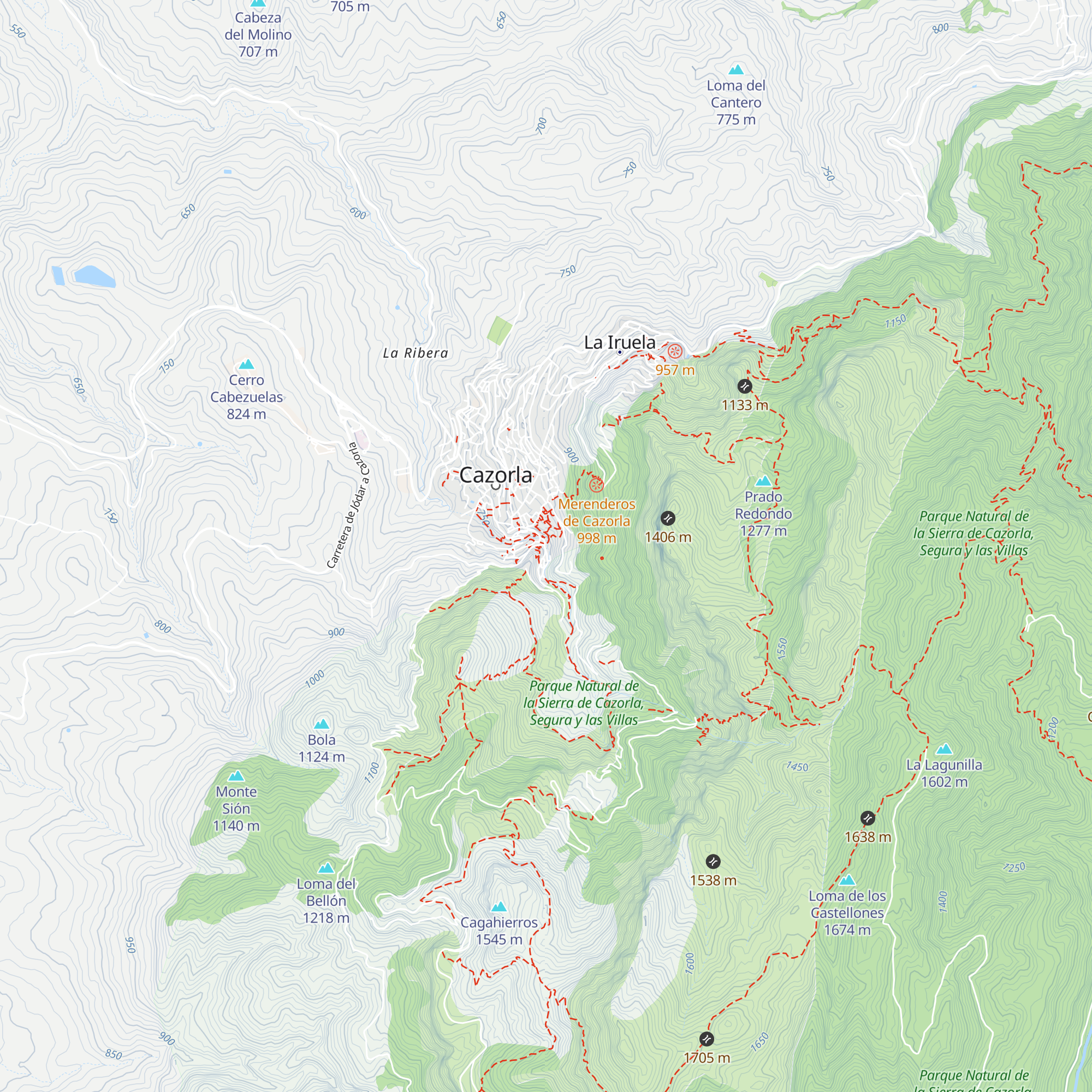 Oficina de Turismo de Cazorla map