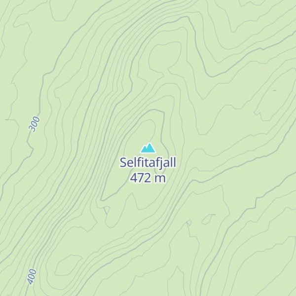 Map of Selfitafjall