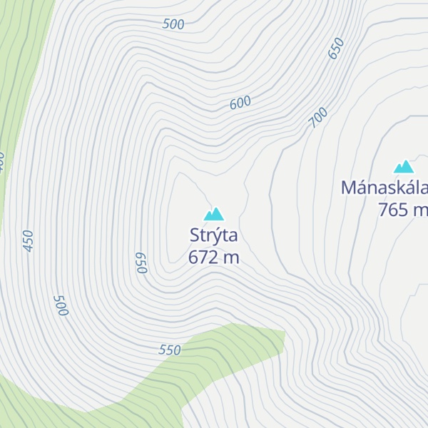 Map of Strýta