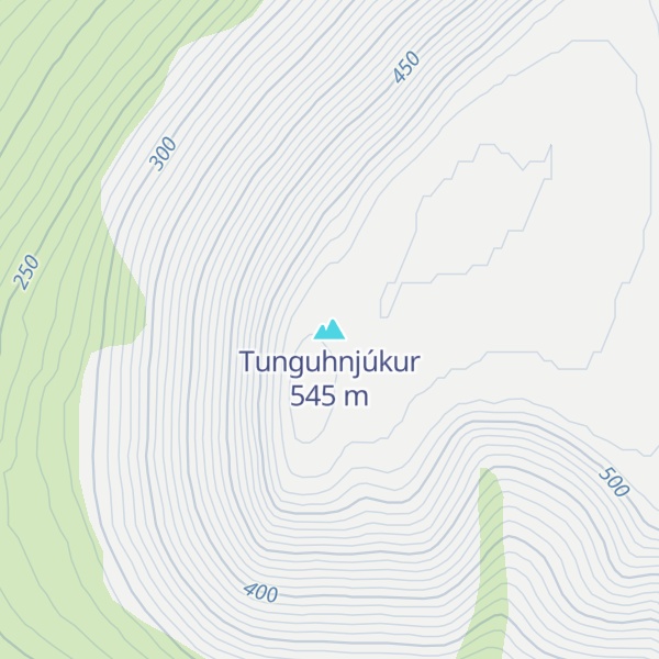 Map of Tunguhnjúkur