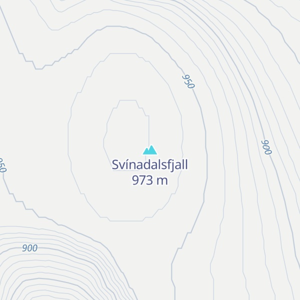 Map of Svínadalsfjall
