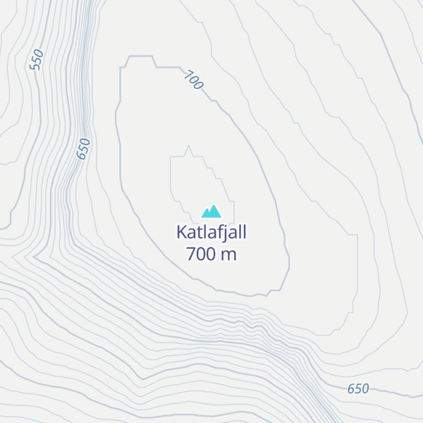 Map of Katlafjall