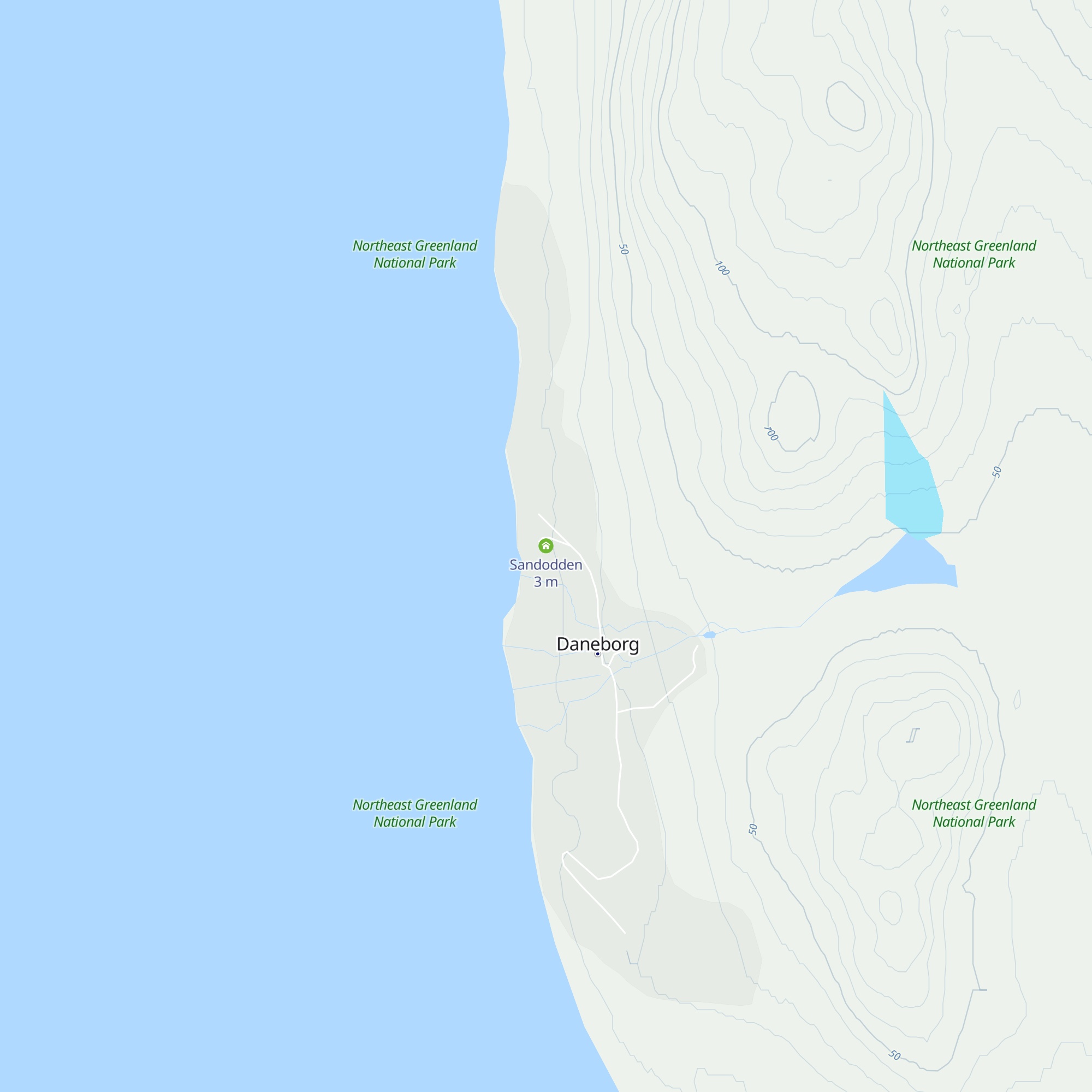 Sandodden map