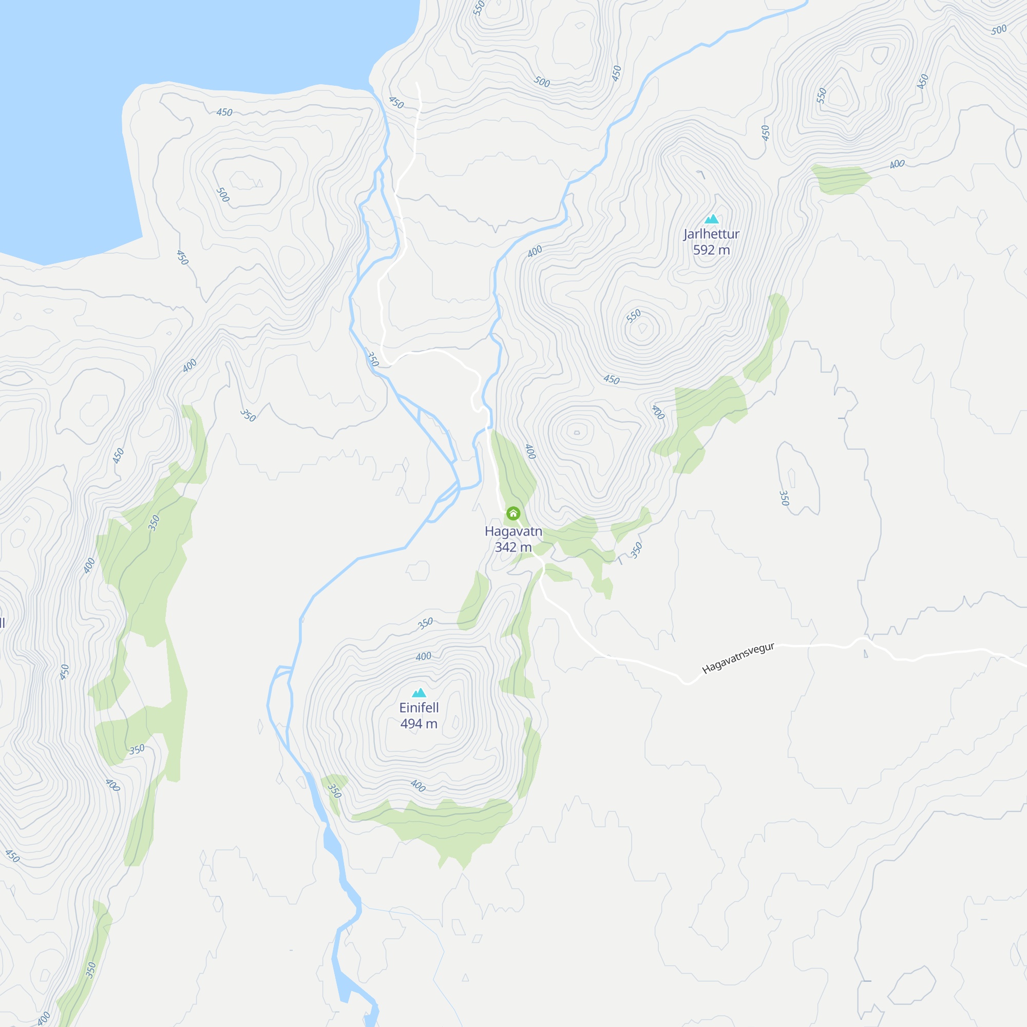 Hagavatn map