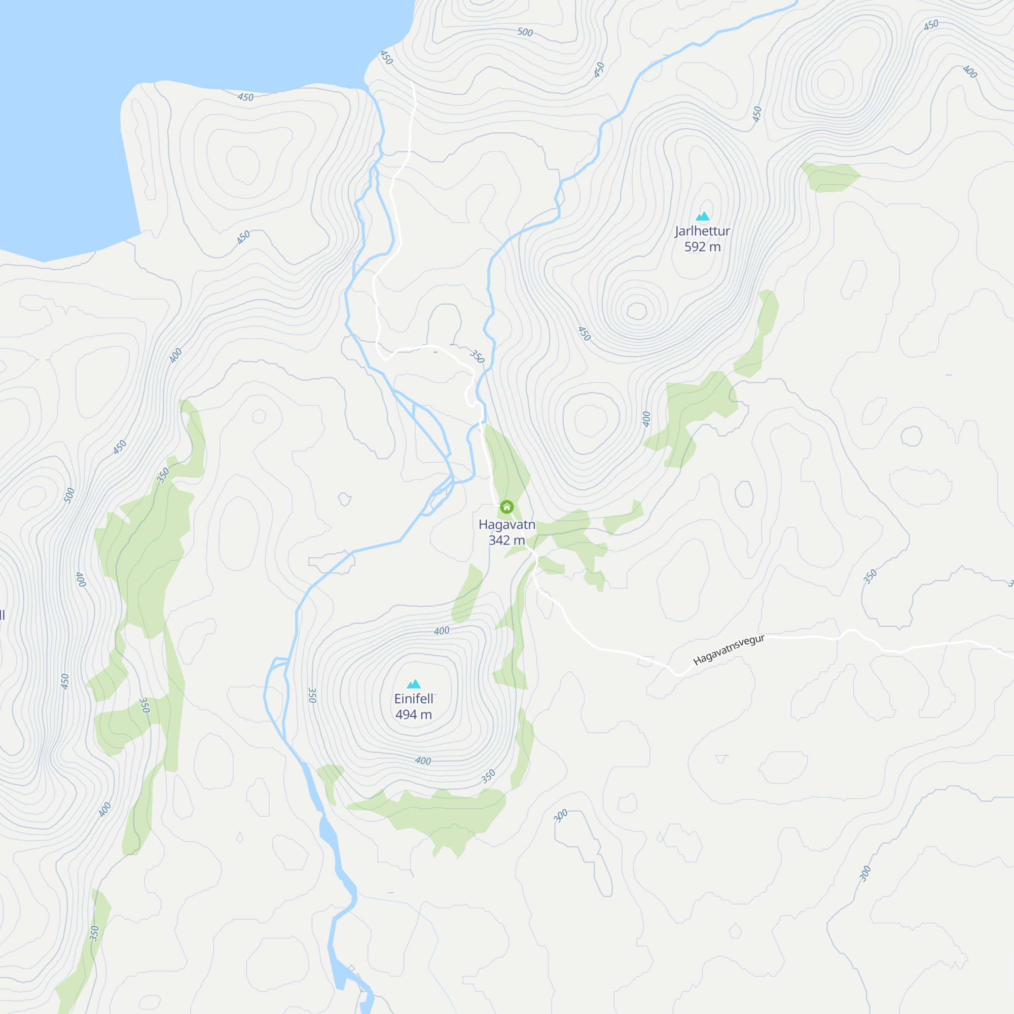 Hagavatn map