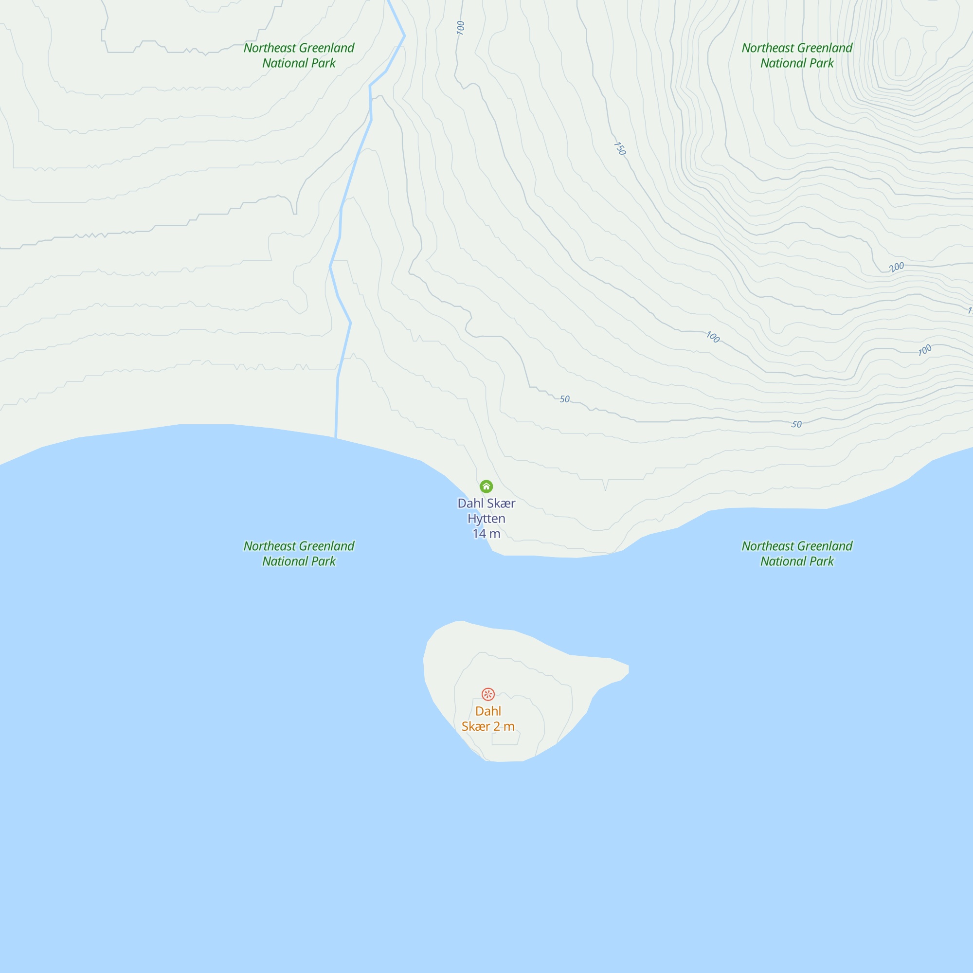 Dahl Skær Hytten map