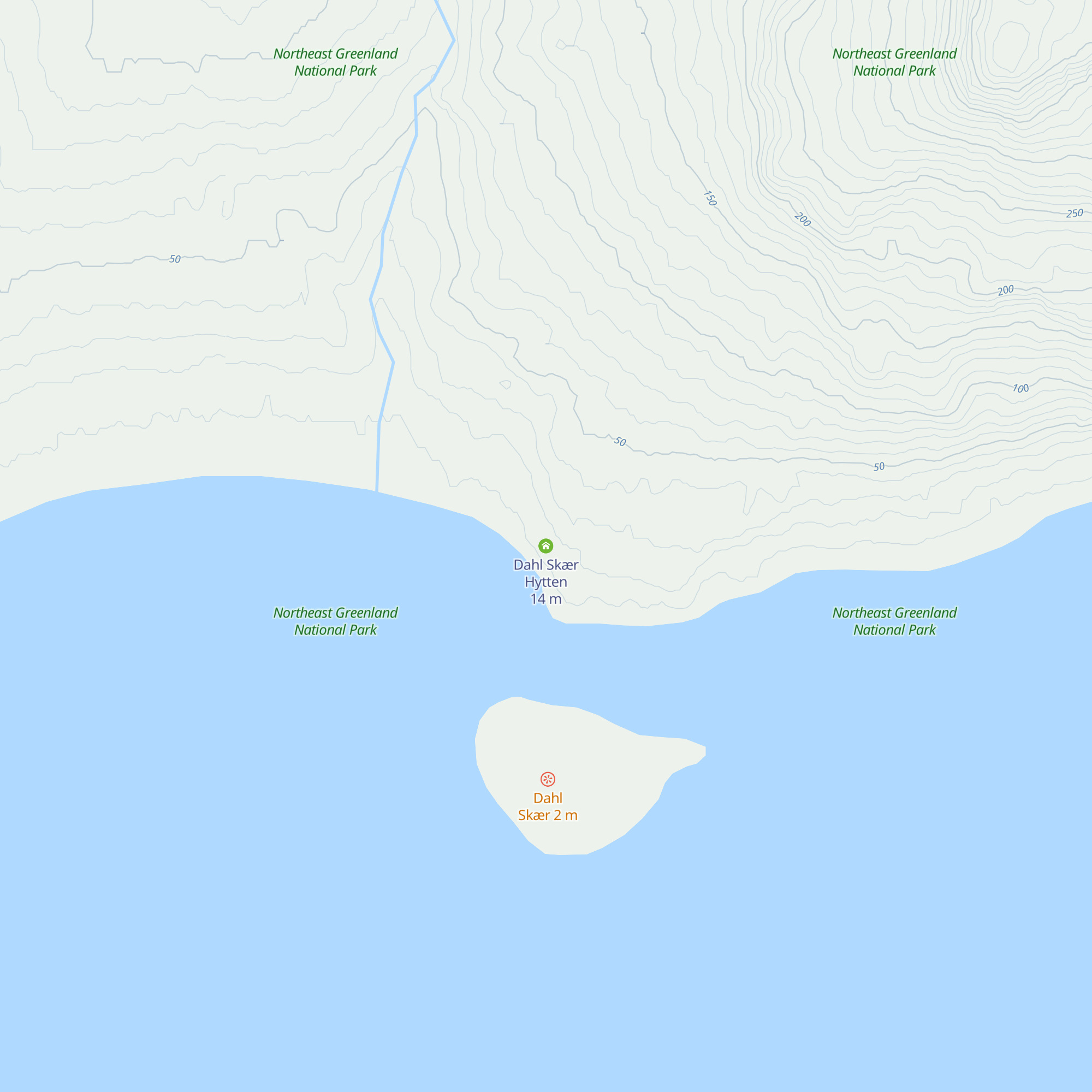Dahl Skær Hytten map