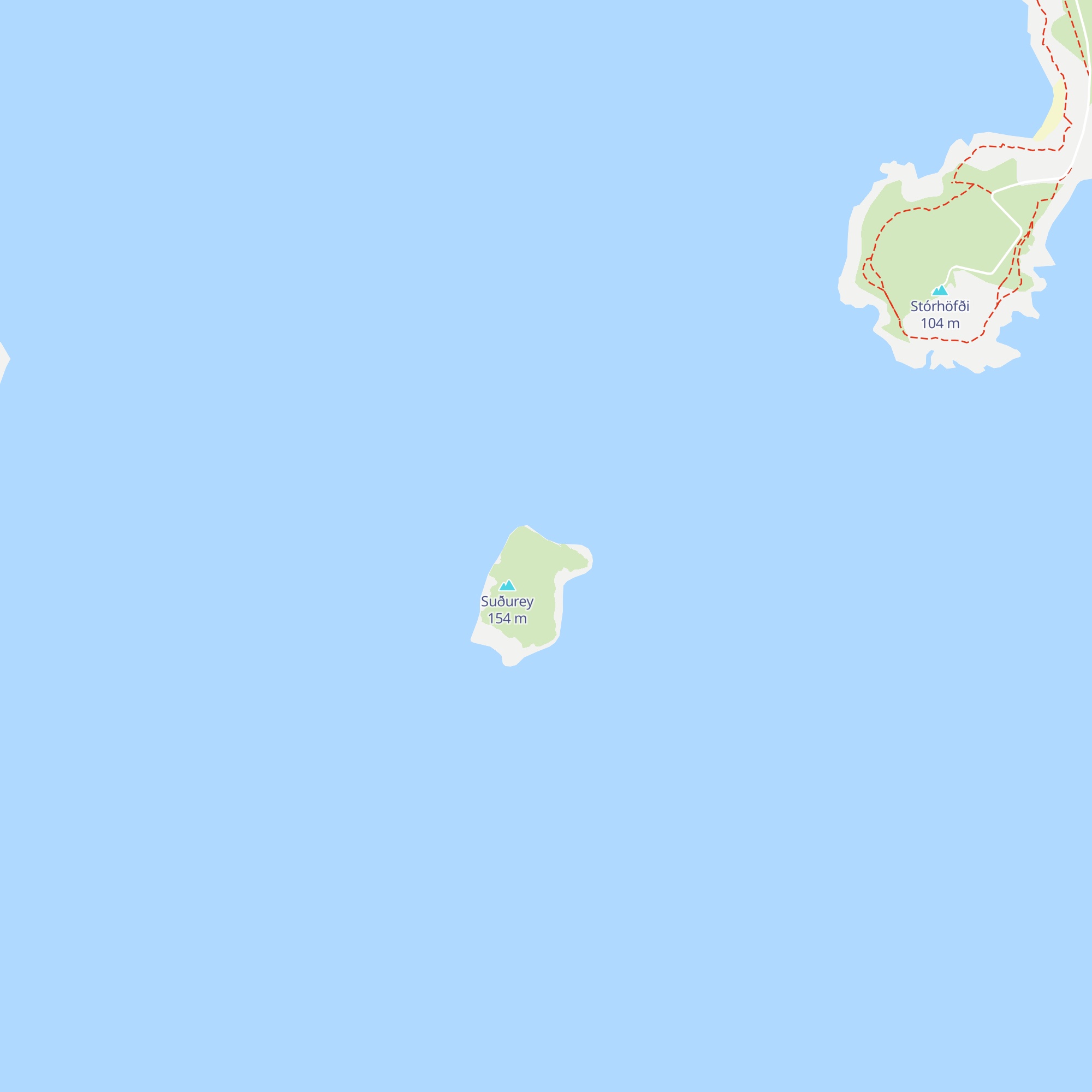 Suðurey Lodge map