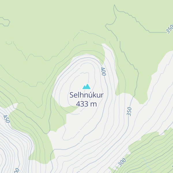 Map of Selhnúkur