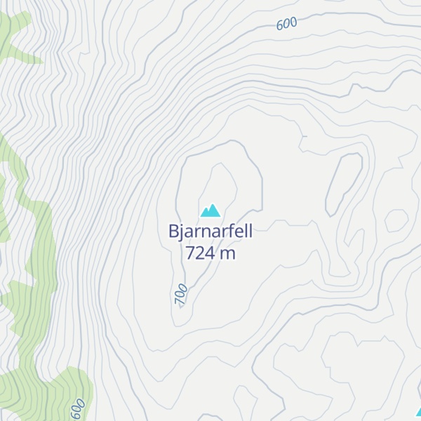 Map of Bjarnarfell