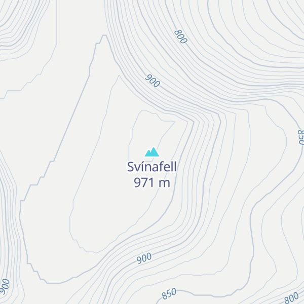 Map of Svínafell