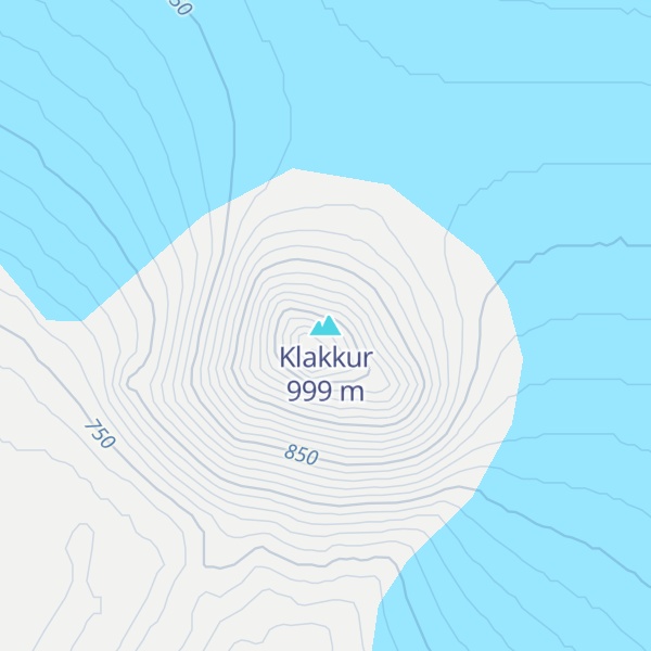 Map of Klakkur