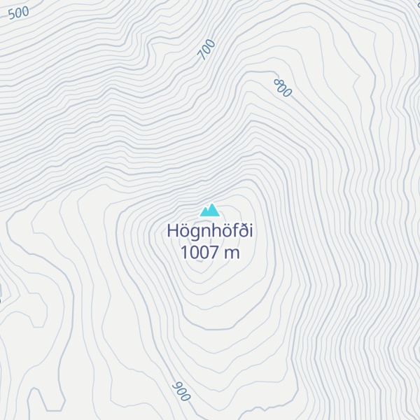 Map of Högnhöfði