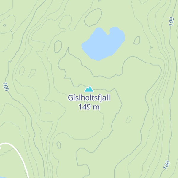 Map of Gíslholtsfjall