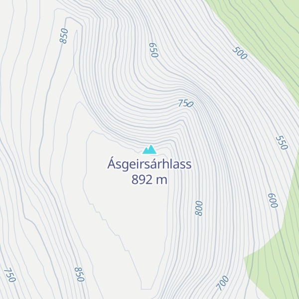 Map of Ásgeirsárhlass