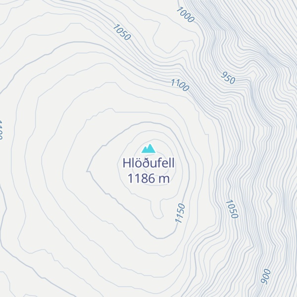 Map of Hlöðufell