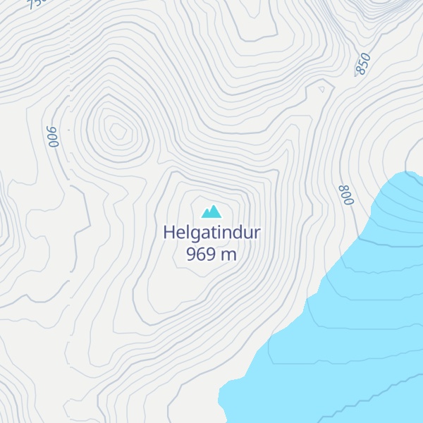 Map of Helgatindur