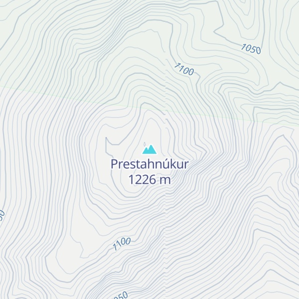 Map of Prestahnúkur